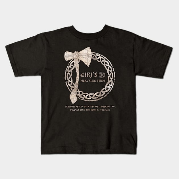 Nidavellir's Forge Variant Kids T-Shirt by alarts